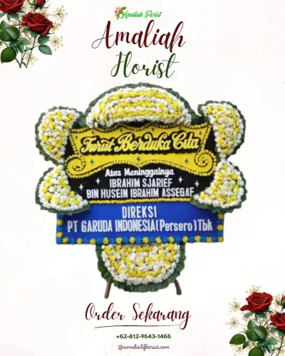 Papan Bunga Duka di Kendangsari