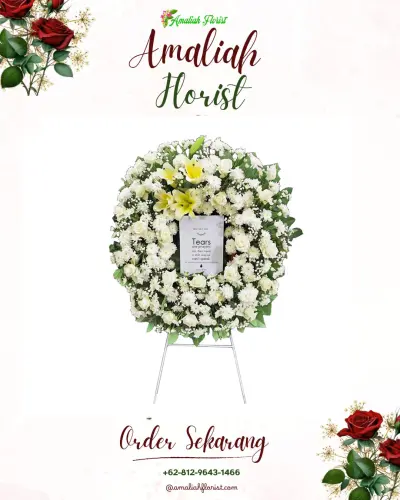 Krans Bunga Duka Cita di Kendangsari